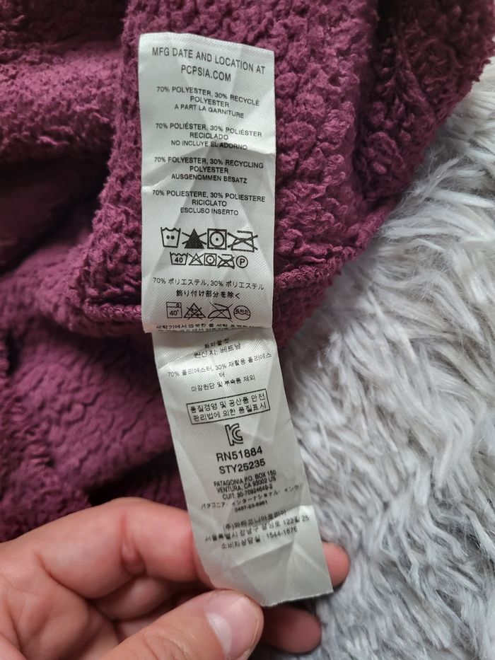 🔥 Patagonia Los Gatos 1/4 Zip – Femme S – Bordeaux/Prune - photo numéro 5