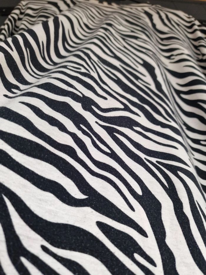 T shirt ample Motif zebre - photo numéro 3