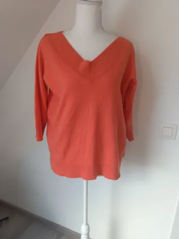 🧡 Pull léger corail Jean Paul - Taille XL