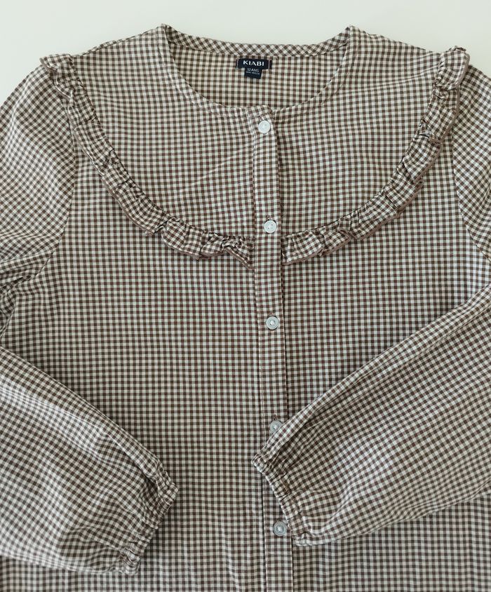 Robe/blouse à carreaux - photo numéro 2