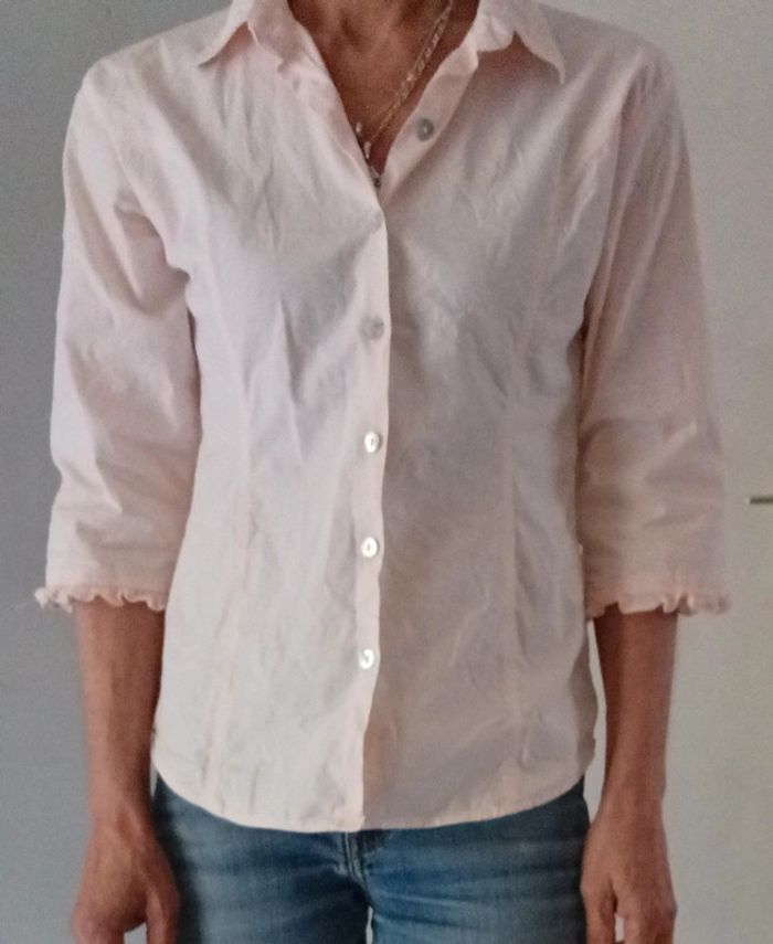 Chemise rose saumon 12/14 ans - photo numéro 7