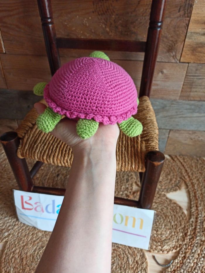Peluche Tortue tricot tbe - photo numéro 6
