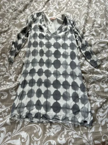 Robe ddp grise et blanche taille s
