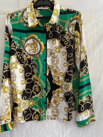 blouse Camaïeu vert taille M