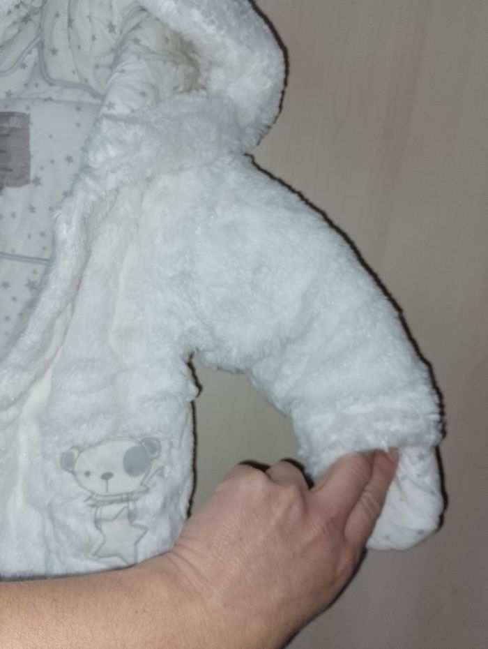 Manteau grain de blé 6 mois avec gants intégrée - photo numéro 5