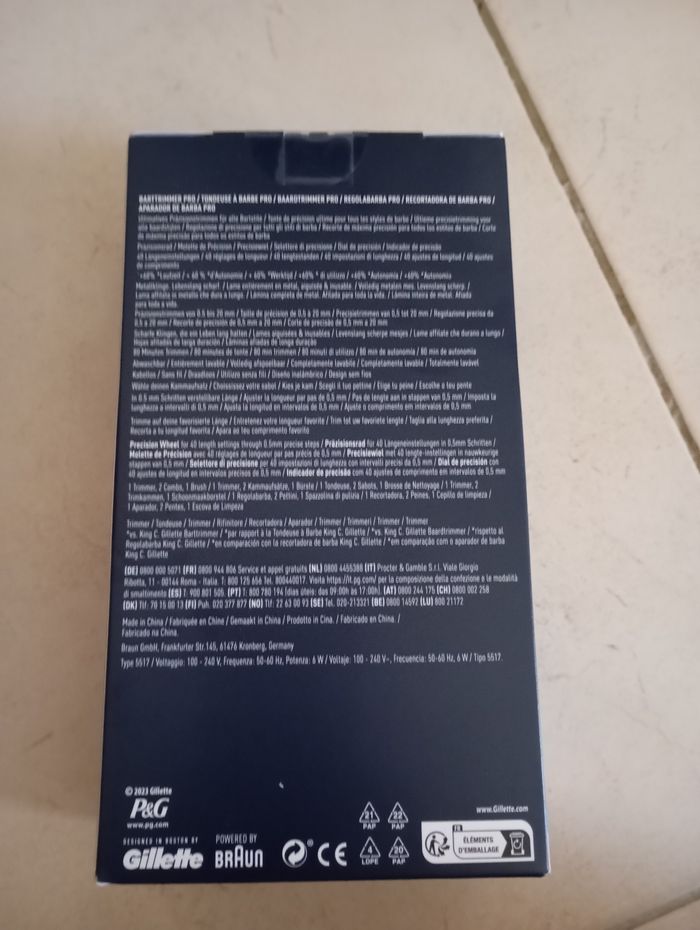 Tondeuse barbe King.C.Gillette neuve - photo numéro 2