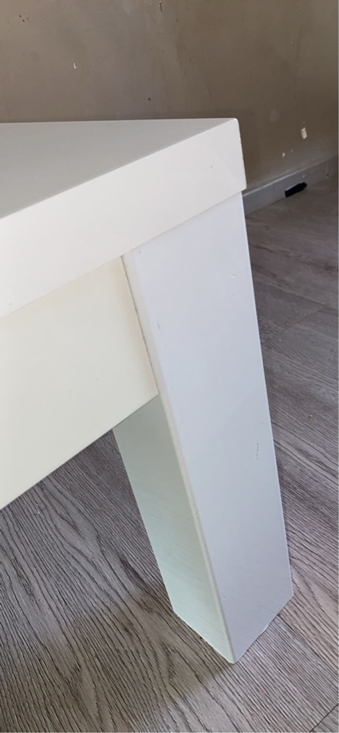 Table basse blanche laquée - photo numéro 3