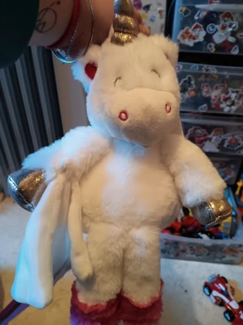 Doudou licorne toute douce baby nat