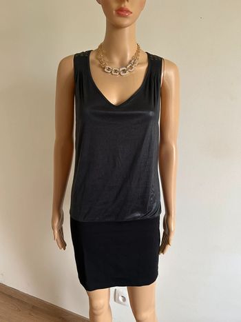 Robe noire bi matière sans manches Bonobo taille S jamais portée