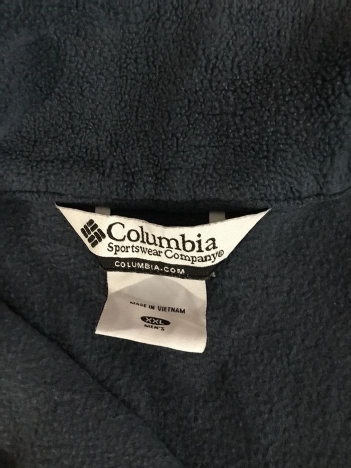 Veste polaire pour homme Columbia bleu marine taille XXL 155 - photo numéro 9