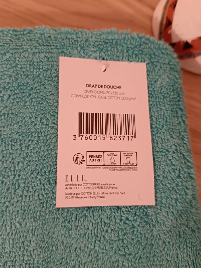 Serviettes bain & visage/main ELLLE - photo numéro 4