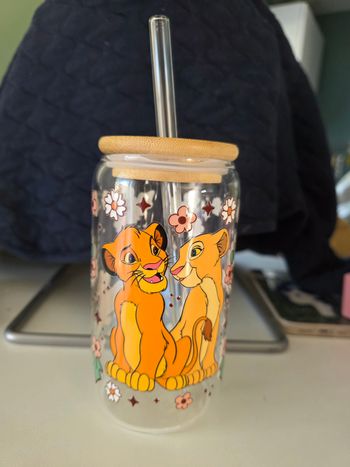 Verre a paille roi lion