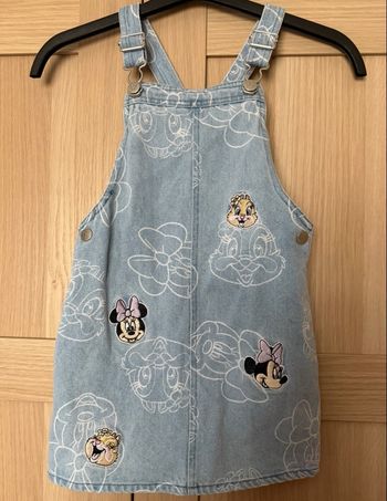 Robe salopette en jean Minnie Disney t.3-4ans