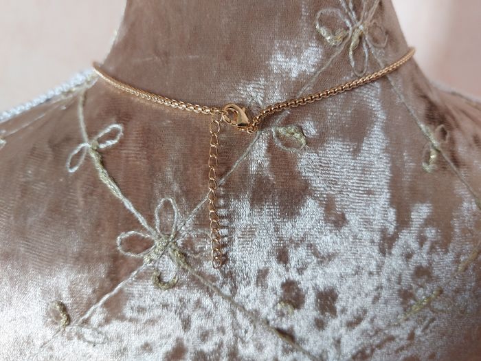 Collier fantaisie droé soleil & perle - photo numéro 4