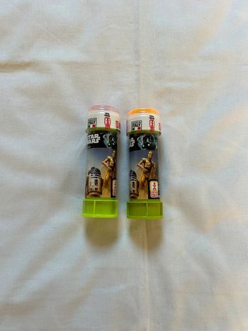 Lot 2 flacons bulle de savon Star Wars