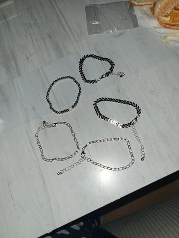 Bracelet acier argenté