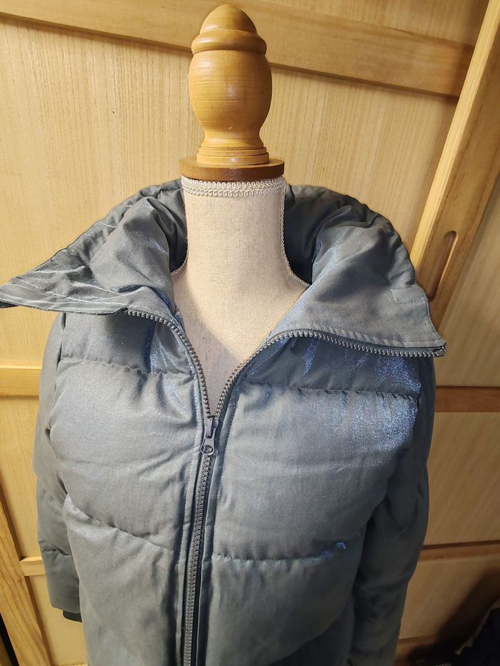 Doudoune parka femme ETAM taille xs 34 grise bleue - photo numéro 5