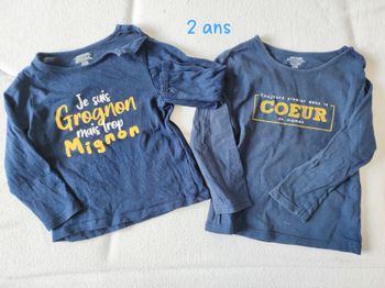 Lot tee shirt 2 ans