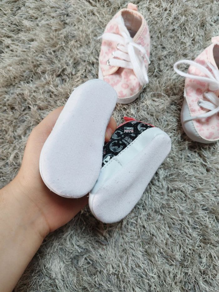 Lot de 2 paires de basket bébé fille Minnie Disney - photo numéro 2