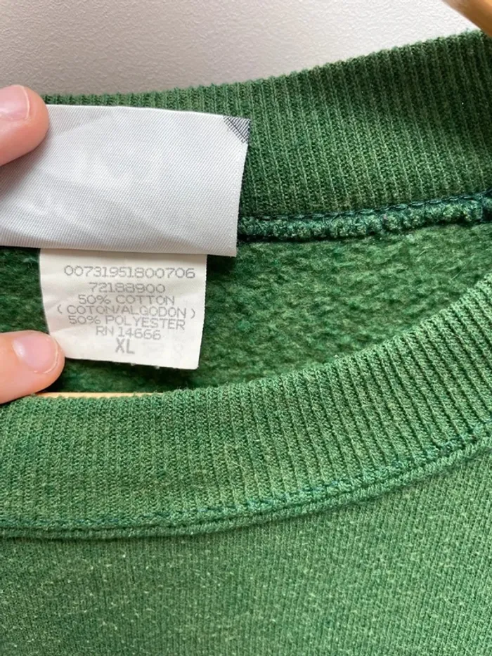 Crewneck green Winter Snowy Maryland vintage 90s Lee Mens XL Made in USA 🇺🇸 - photo numéro 8