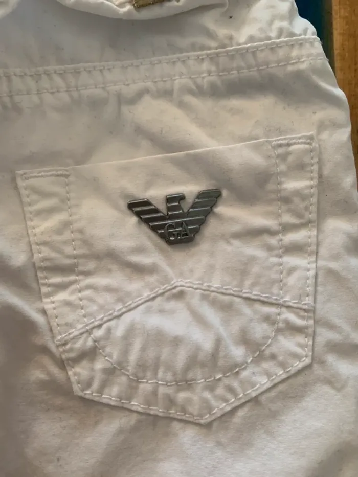 Pantalon blanc Armani Baby taille 9 mois - photo numéro 7