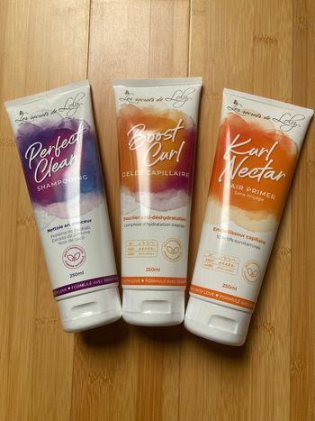 Les secrets de Loly routine Perfect clean, Boost Curl et Kurl nectar 250 ml neuf sous blister