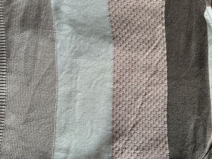 Gilet léger dégradé écru/brun/rose (6-8ans) - photo numéro 3