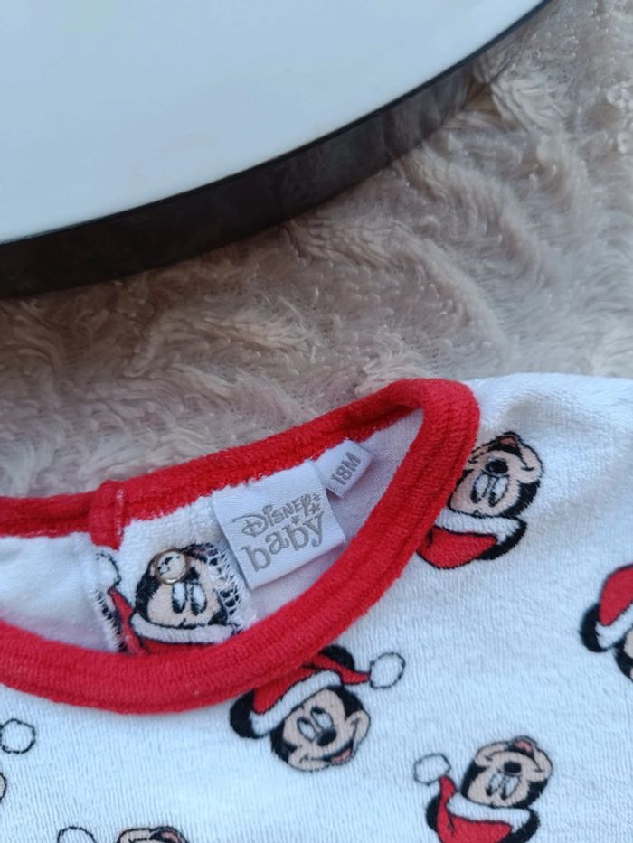 Pyjama velours 2 pièces Garçon 18 mois Mickey père noël Disney - photo numéro 6