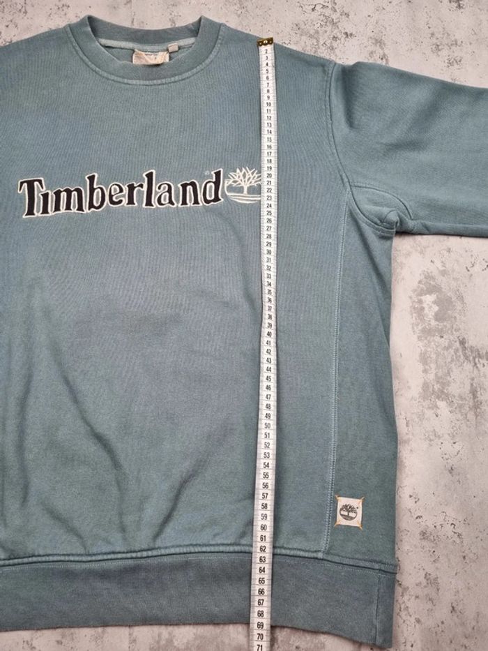 Sweat Timberland vert logo brodé – Taille L Hommes - photo numéro 9