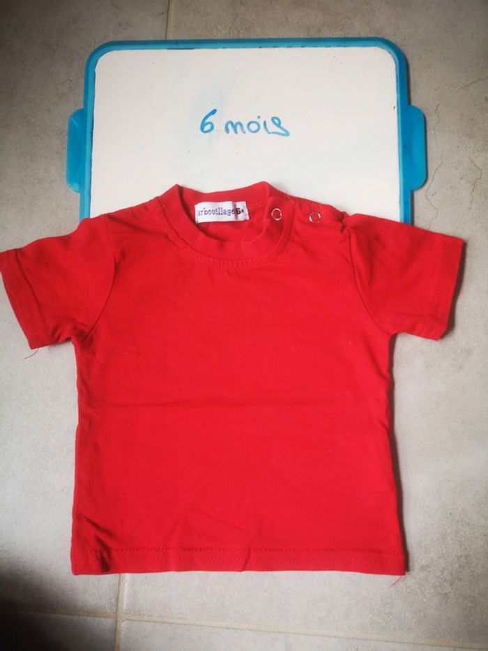 Lot de 2 Tee-shirt 6 mois - photo numéro 2