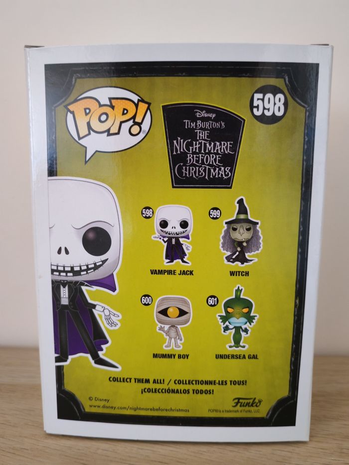 Funko pop Jack Skellington vampire mettalic - photo numéro 3