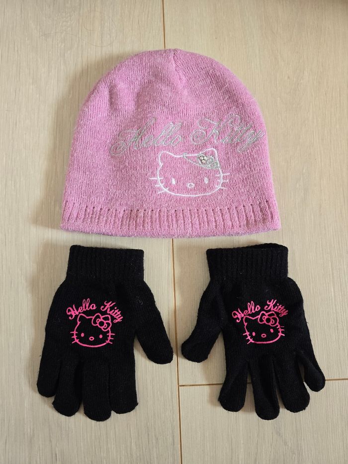 Bonnet & gants Hello Kitty