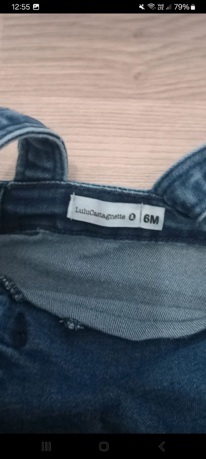 Robe en jean lulu castagnette 6 mois - photo numéro 2