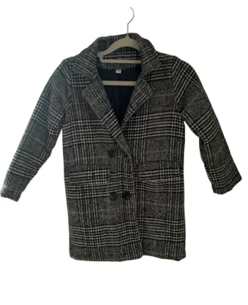 Manteau à carreaux pour enfant - Taille 130 cm