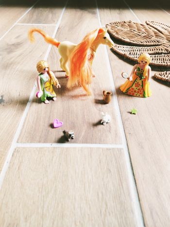 🦄Playmobil lot de figurines princesse Mimosa, nymphe et cheval (MMS)