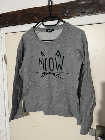 Sweat gris, Jennyfer - 36/S