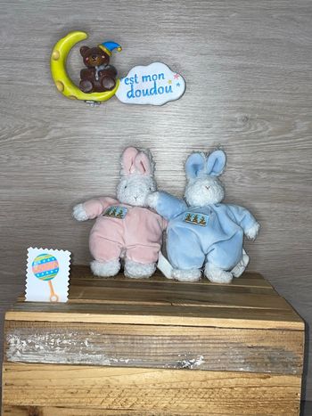 DIV481 doudou lapin 🐰 bunnies by the bay 