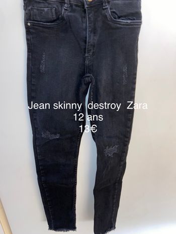 Jean skinny destroy Zara