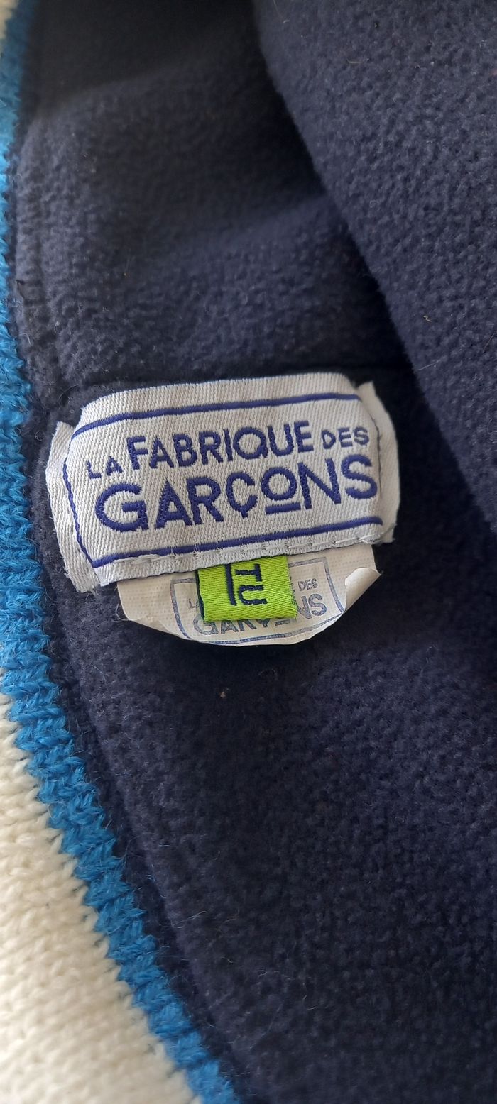 Bonnet bleu à rayure - photo numéro 4