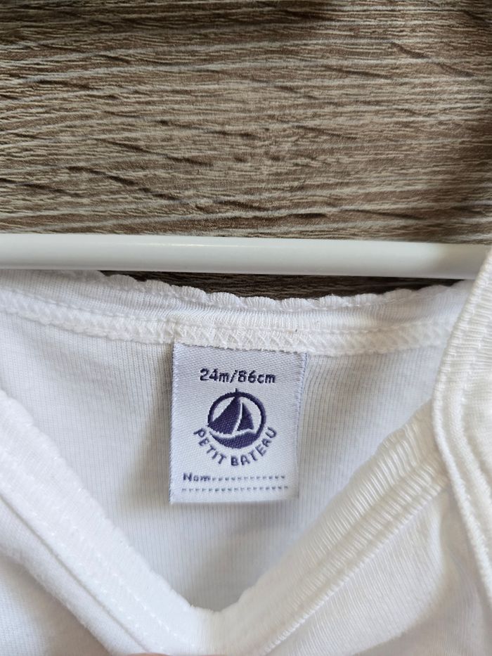 Vêtement Bébé Fille - Lot de bodies bretelles - Petit Bateau - 24 mois 86 cm - photo numéro 3