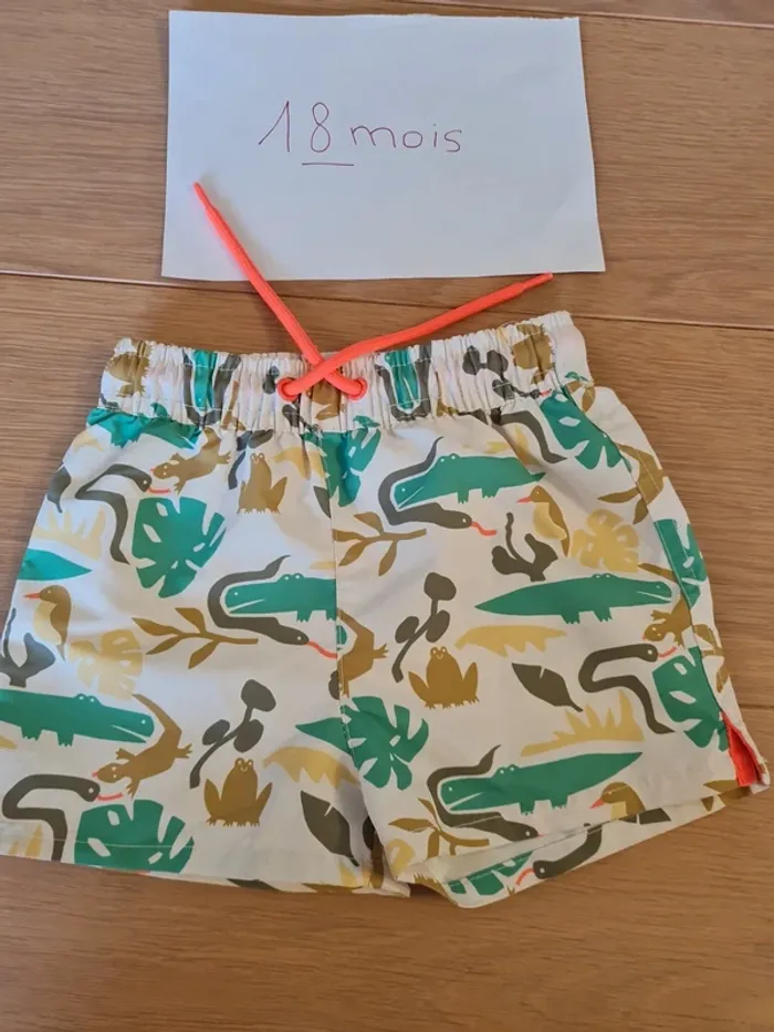 Short de bain 18 mois