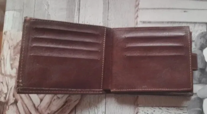 Portefeuille marron 10X12 cm - photo numéro 6