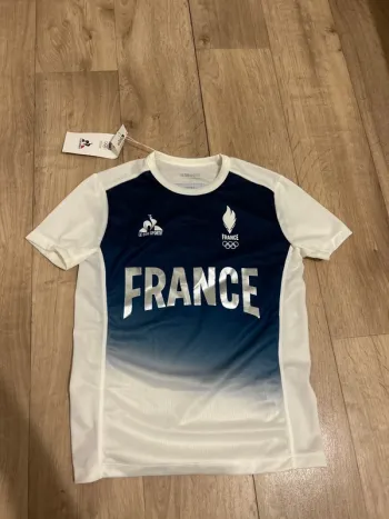Maillot le Coq Sportif équipe de France olympique Paris 2024 12ans collector
