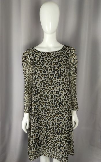 Robe Claudie Pierlot à imprimé léopard – Taille 40