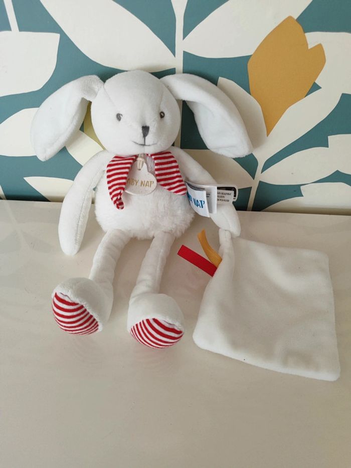 Doudou lapin baby nat