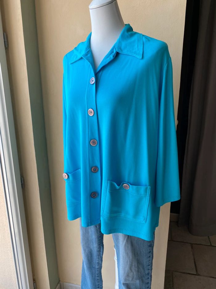 Veste turquoise vintage An’ge TU