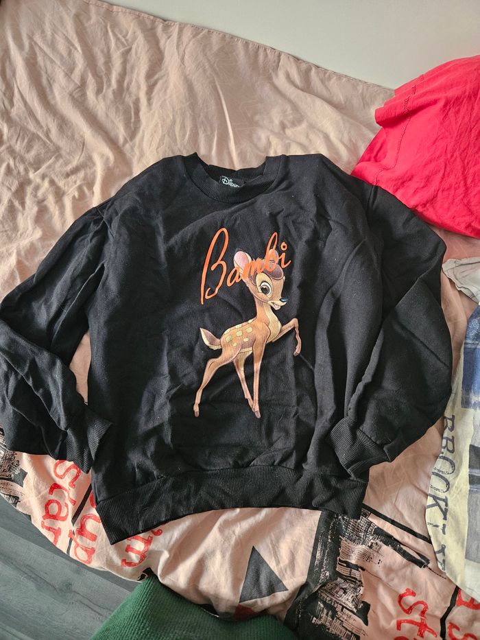 Sweat noir Bambi