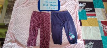 Lot legging pantalon petit béguin 18 mois