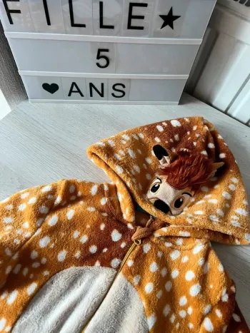 Combi surpyjama Disney Bambi 4-5 ans