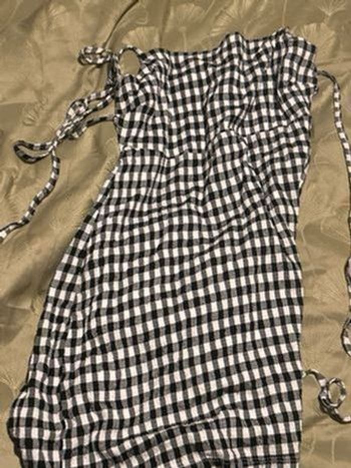 🖤🤍 Robe courte à carreaux vichy – Taille S 🖤🤍 - photo numéro 3